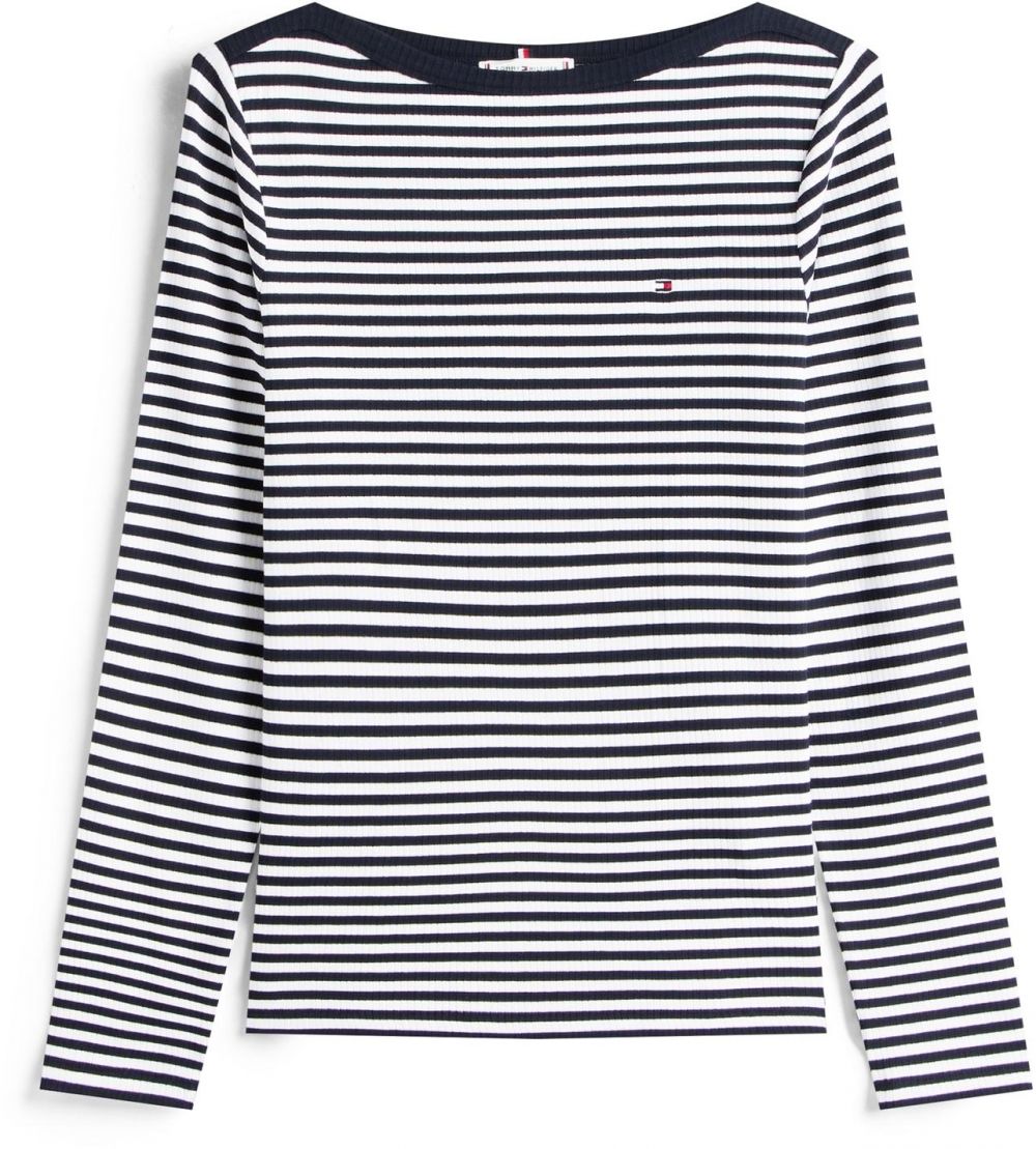 TOMMY HILFIGER Tričko  námornícka modrá / biela