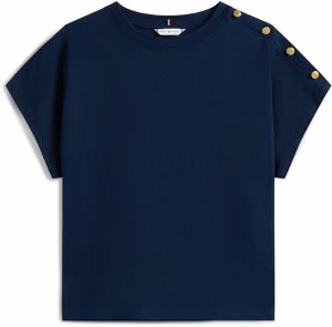 TOMMY HILFIGER Tričko  tmavomodrá