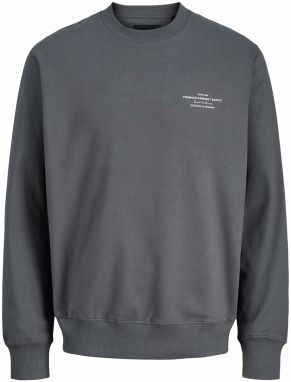 JACK & JONES Mikina 'JPRCCCHAD'  tmavosivá / biela