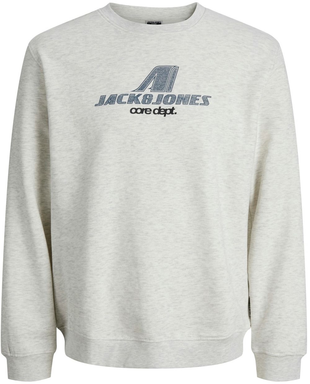 JACK & JONES Mikina 'JCOTIER'  námornícka modrá / čierna / biela melírovaná