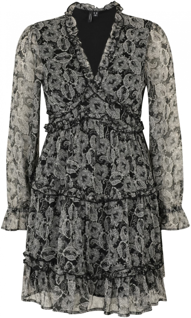 Vero Moda Petite Šaty 'VMSMILLA'  sivá / čierna