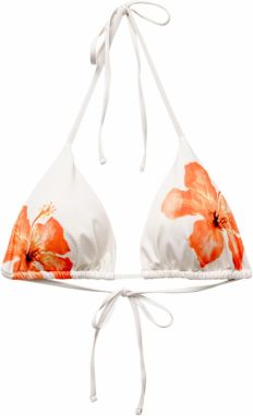 Pull&Bear Bikinový top  pastelovo žltá / homárová / čierna / biela