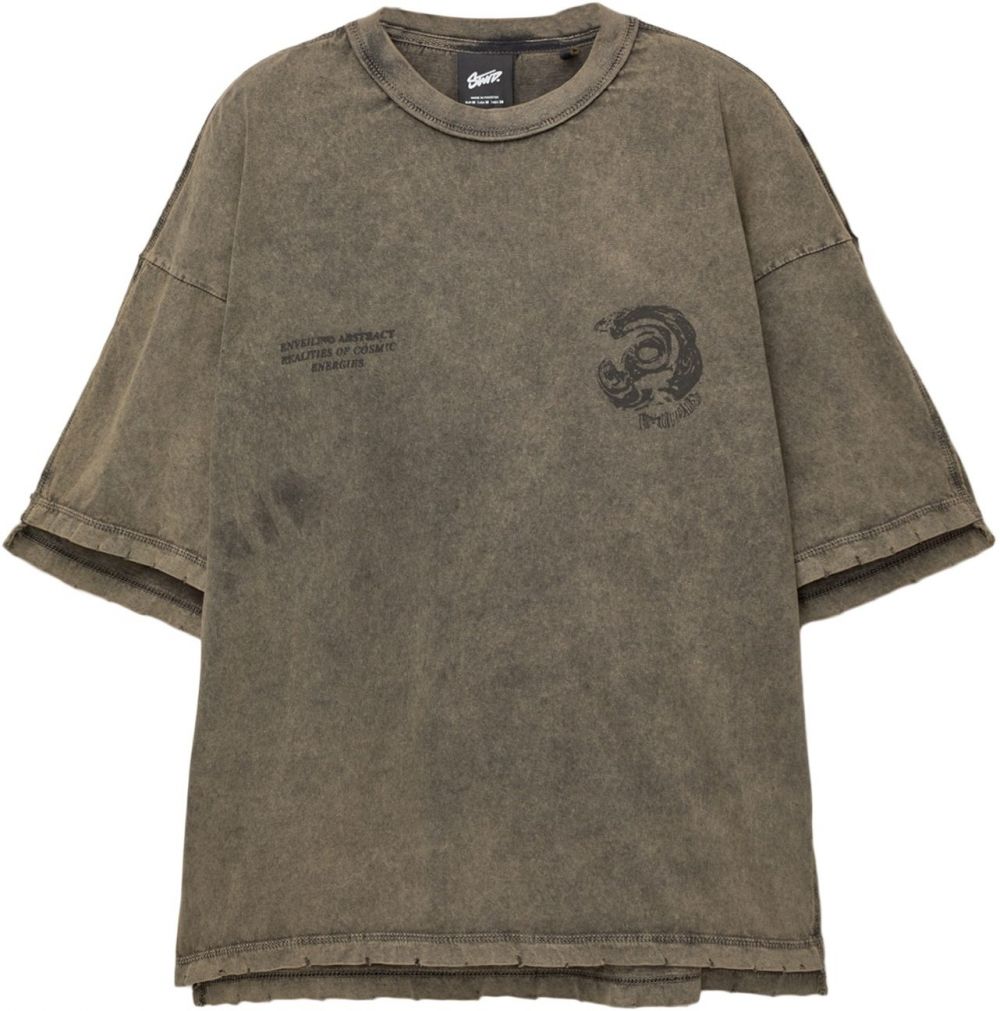Pull&Bear Tričko 'STWD'  antracitová / tmavosivá / čierna