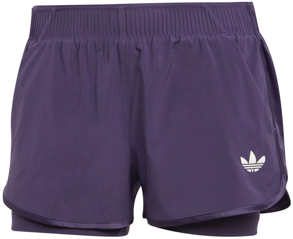 ADIDAS PERFORMANCE Športové nohavice 'PRO'  tmavofialová / biela
