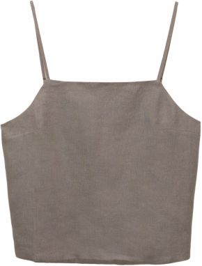 Pull&Bear Top  tmavošedá