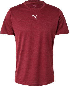 PUMA Funkčné tričko 'TAD ESSENTIALS'  vínovo červená / biela