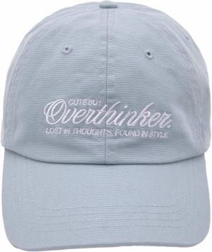 Pull&Bear Čiapka  modrosivá / biela