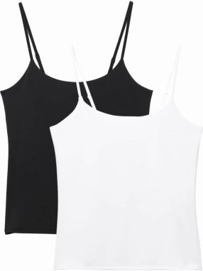 Pull&Bear Top  čierna / biela