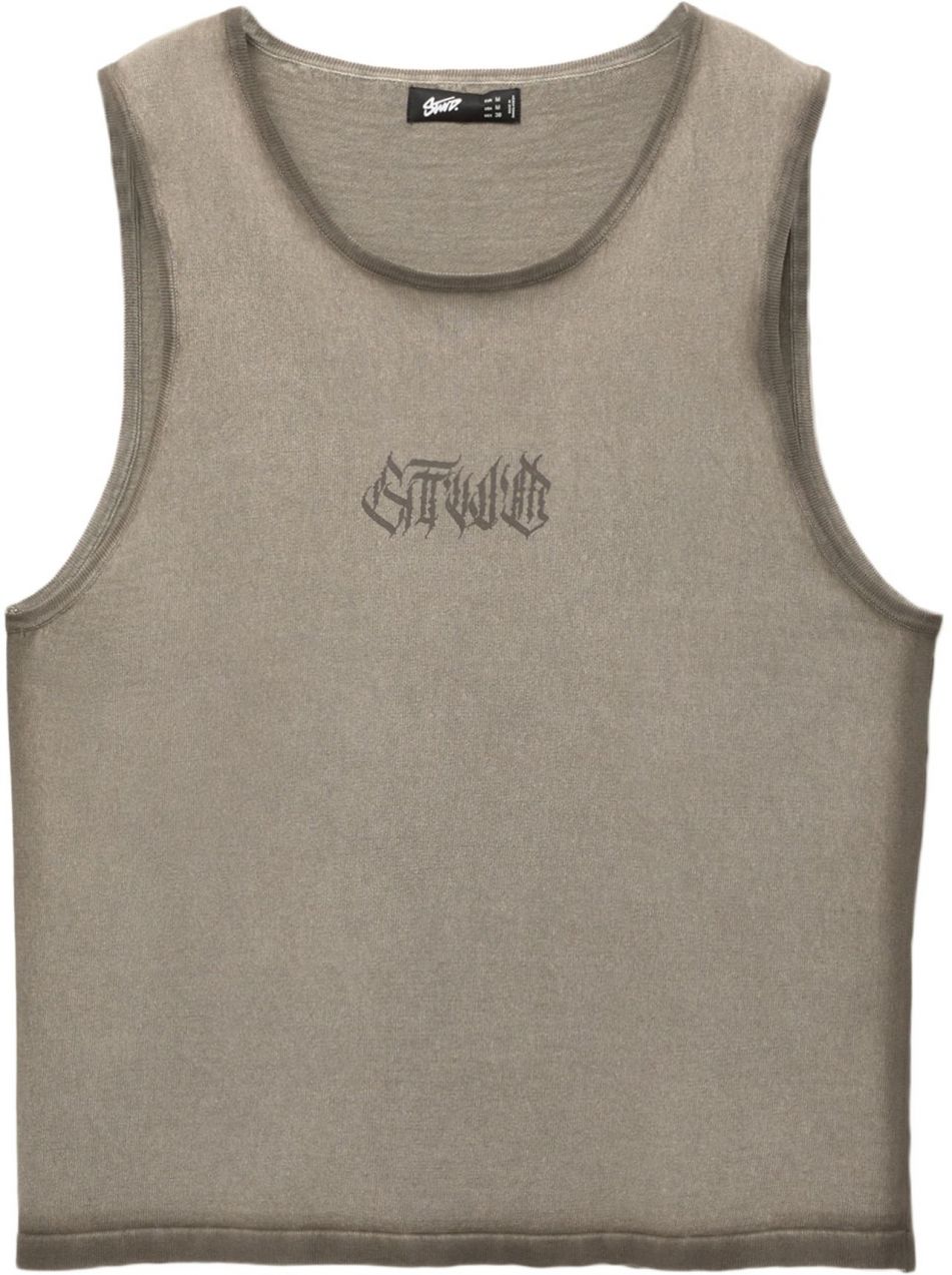Pull&Bear Tričko 'STWD'  sivá / tmavosivá
