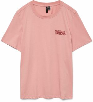 VERO MODA Tričko 'VMFRIGGA PAULINA'  svetloružová / červená