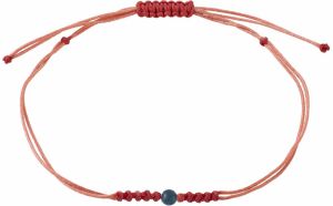 Pilgrim Náramok 'Birthstones'  antracitová / svetločervená