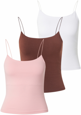 STUDIO SELECT Top 'Lena'  čokoládová / ružová / biela