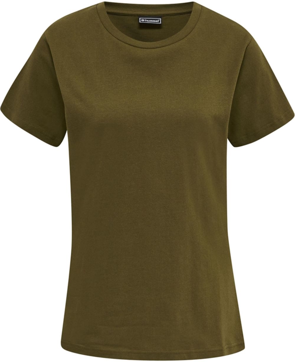 Hummel Tričko 'Red Heavy'  olivová / červená / biela