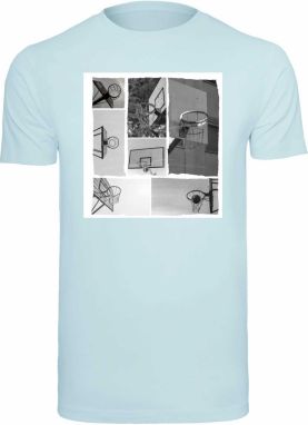 Mister Tee Tričko 'Hoop Life'  modrá / sivá / biela