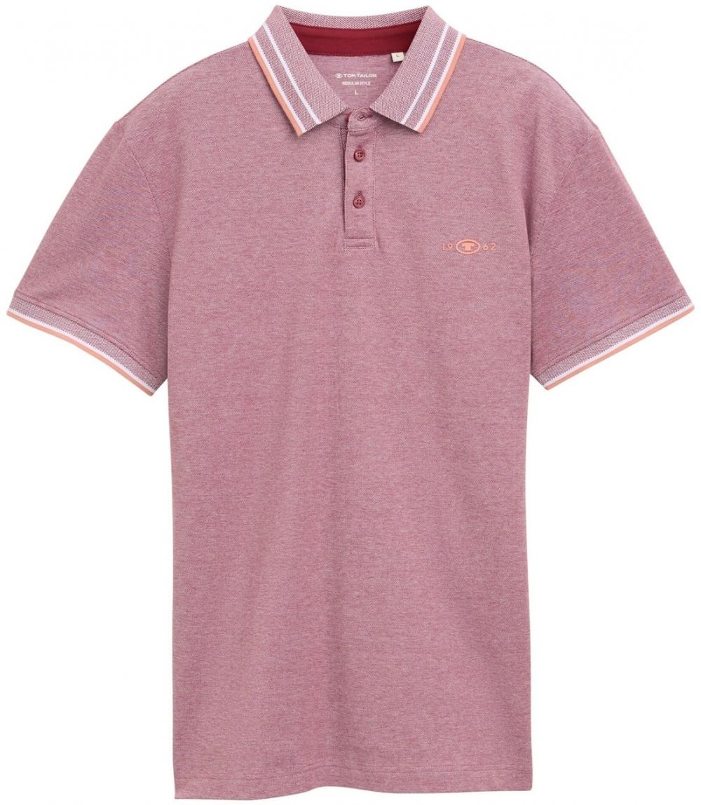 TOM TAILOR Tričko  fuksia / biela