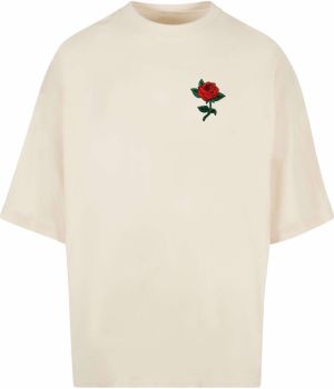 Mister Tee Tričko 'Rose'  jedľová / jasne červená / biela ako vlna