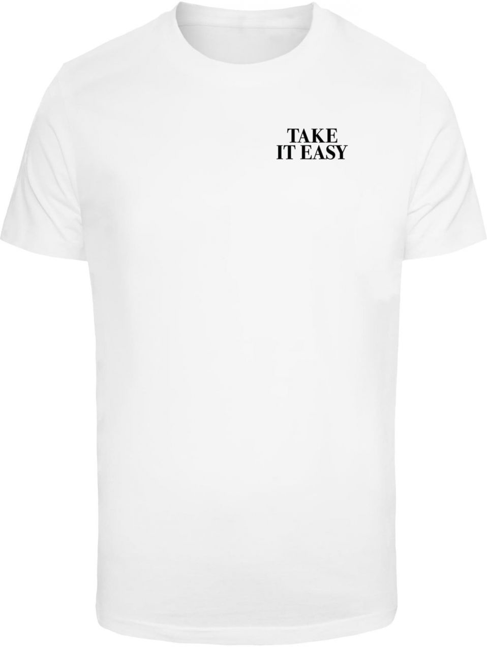 Mister Tee Tričko 'Take It Easy Palm Paradise'  čierna / biela