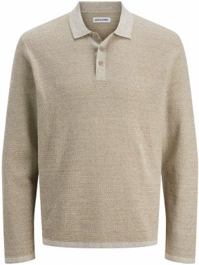 JACK & JONES Sveter 'JJEGeorge'  piesková