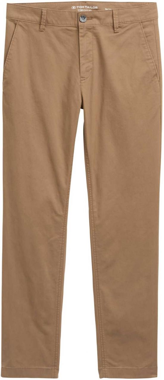 TOM TAILOR Chino nohavice  kapučíno