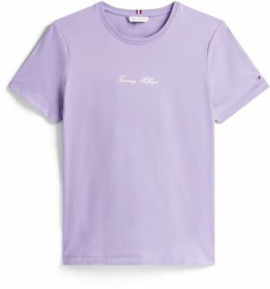 TOMMY HILFIGER Tričko 'CLASSIC'  levanduľová / biela