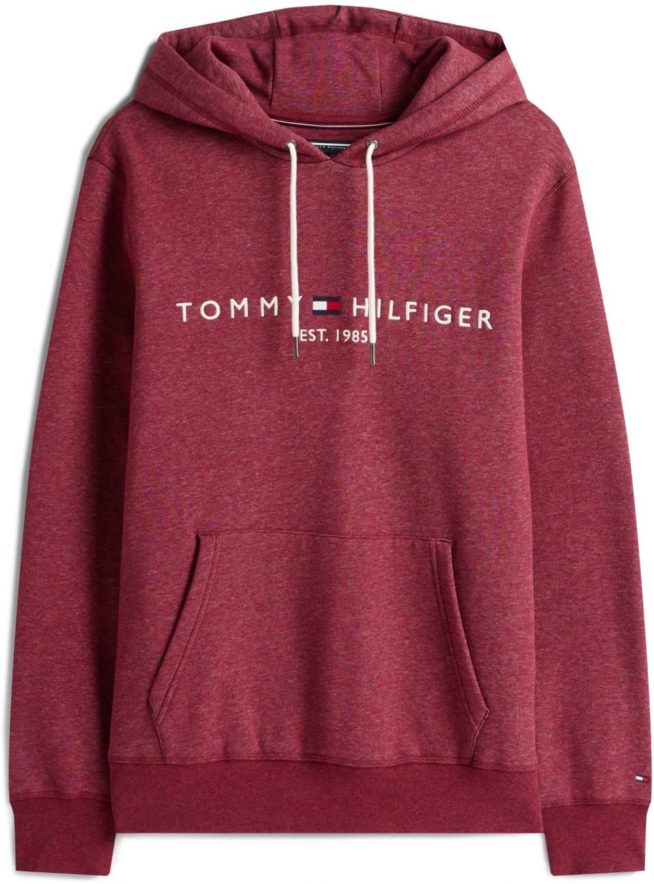 TOMMY HILFIGER Mikina  červená melírovaná / biela