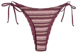 Bershka Bikinové nohavičky  cyklaménová / biela