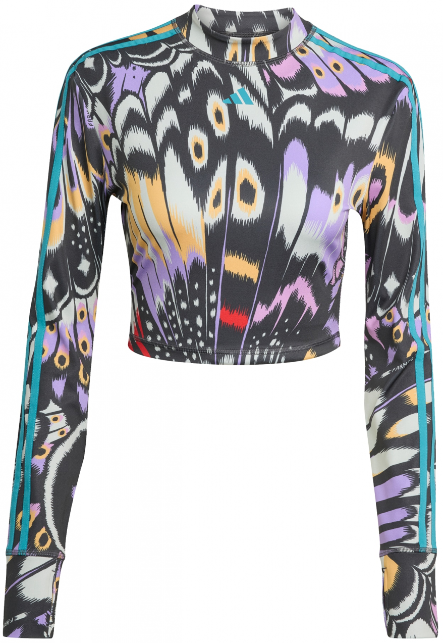 ADIDAS SPORTSWEAR Funkčné tričko 'FARM'  farba ťavej srsti / orgovánová / čierna / biela