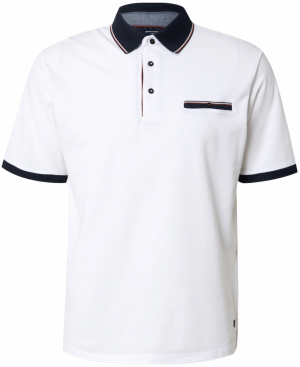 JACK & JONES Tričko 'JPRBLUHUBO'  tmavomodrá / červená / biela