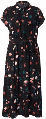 Vero Moda Curve Košeľové šaty 'VMNEWHALLIE'  petrolejová / broskyňová / čierna / biela