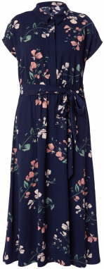 Vero Moda Curve Košeľové šaty 'VMNEWHALLIE'  tmavomodrá / nefritová / staroružová / šedobiela