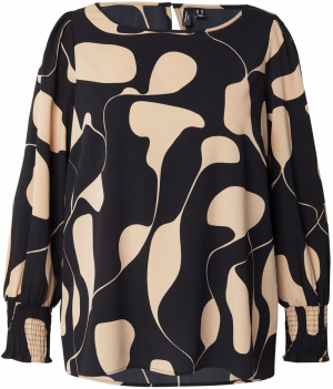 Vero Moda Curve Blúzka 'VMCLYDIA'  tmelová / čierna