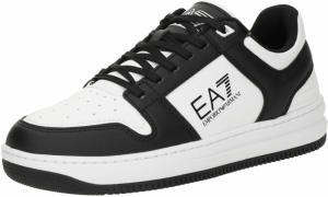 EA7 Emporio Armani Nízke tenisky 'SLASHER'  čierna / biela