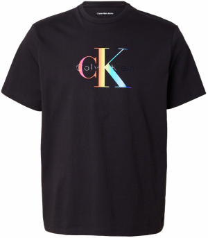 Calvin Klein Jeans Tričko '20s PRIDE25'  vodová / žltá / svetloružová / čierna