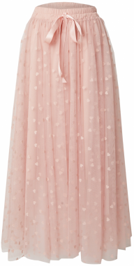 miss goodlife Sukňa 'Hearts'  rosé / staroružová