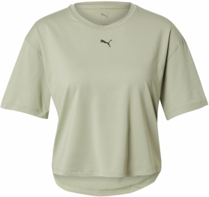 PUMA Funkčné tričko 'CLOUDSPUN'  pastelovo zelená / čierna