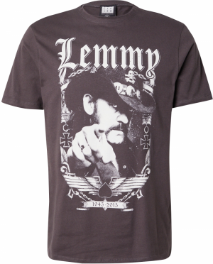 AMPLIFIED Tričko 'LEMMY 1945'  tmavosivá / biela