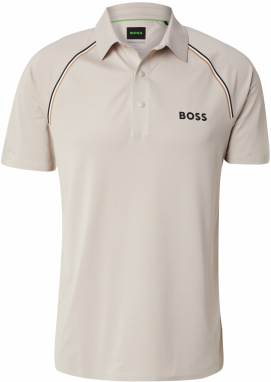 BOSS Funkčné tričko 'Patteo'  farba ťavej srsti / nebielená / čierna