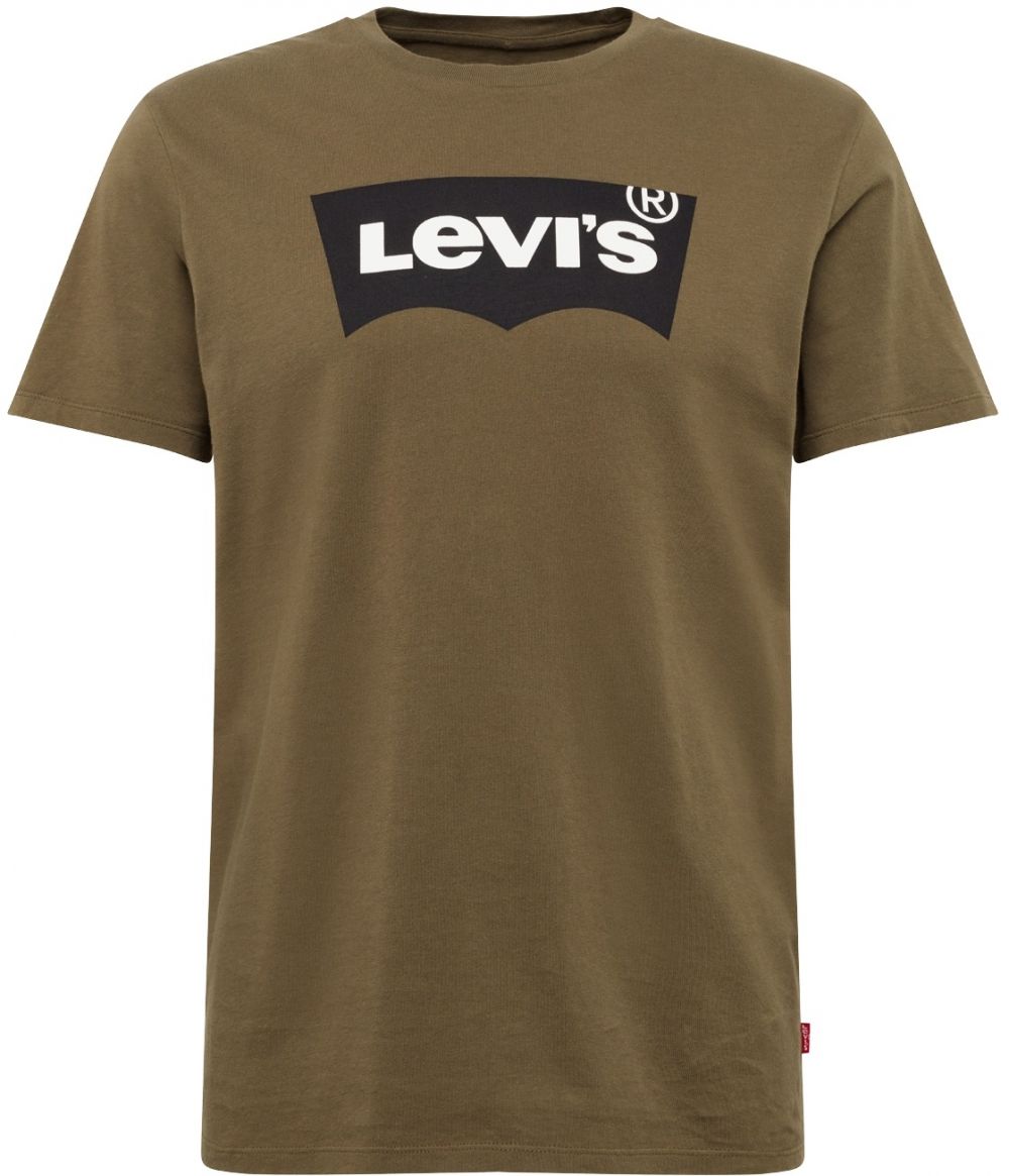 LEVI'S ® Tričko  olivová / čierna / biela
