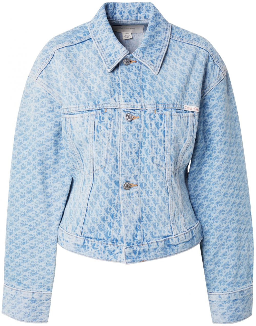 Calvin Klein Jeans Prechodná bunda  nebesky modrá / modrá denim