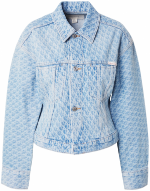 Calvin Klein Jeans Prechodná bunda  nebesky modrá / modrá denim