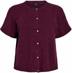 Zizzi Kardigán 'Cavista'  burgundská