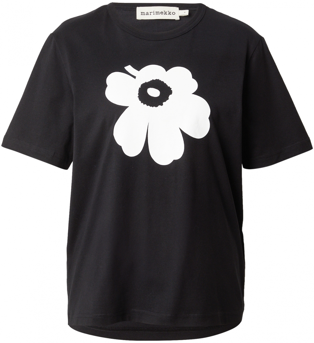 Marimekko Tričko 'ERNA'  čierna / biela