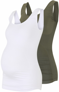 MAMALICIOUS Top 'MLHEAL'  jedľová / biela