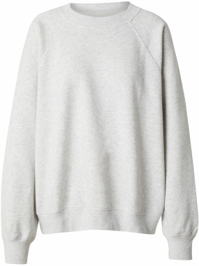 Abercrombie & Fitch Mikina 'ESSENTIAL'  svetlosivá