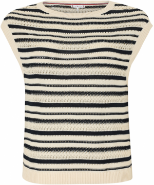 TOMMY HILFIGER Sveter  béžová / čierna
