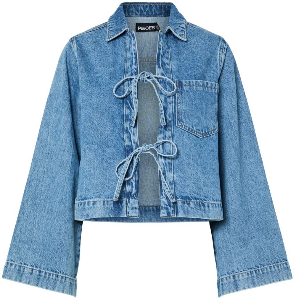 PIECES Blúzka 'PCJuliet'  modrá denim