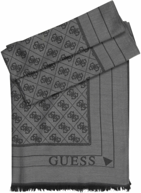 GUESS Šál  sivá / čierna