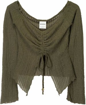Bershka Sveter  olivová