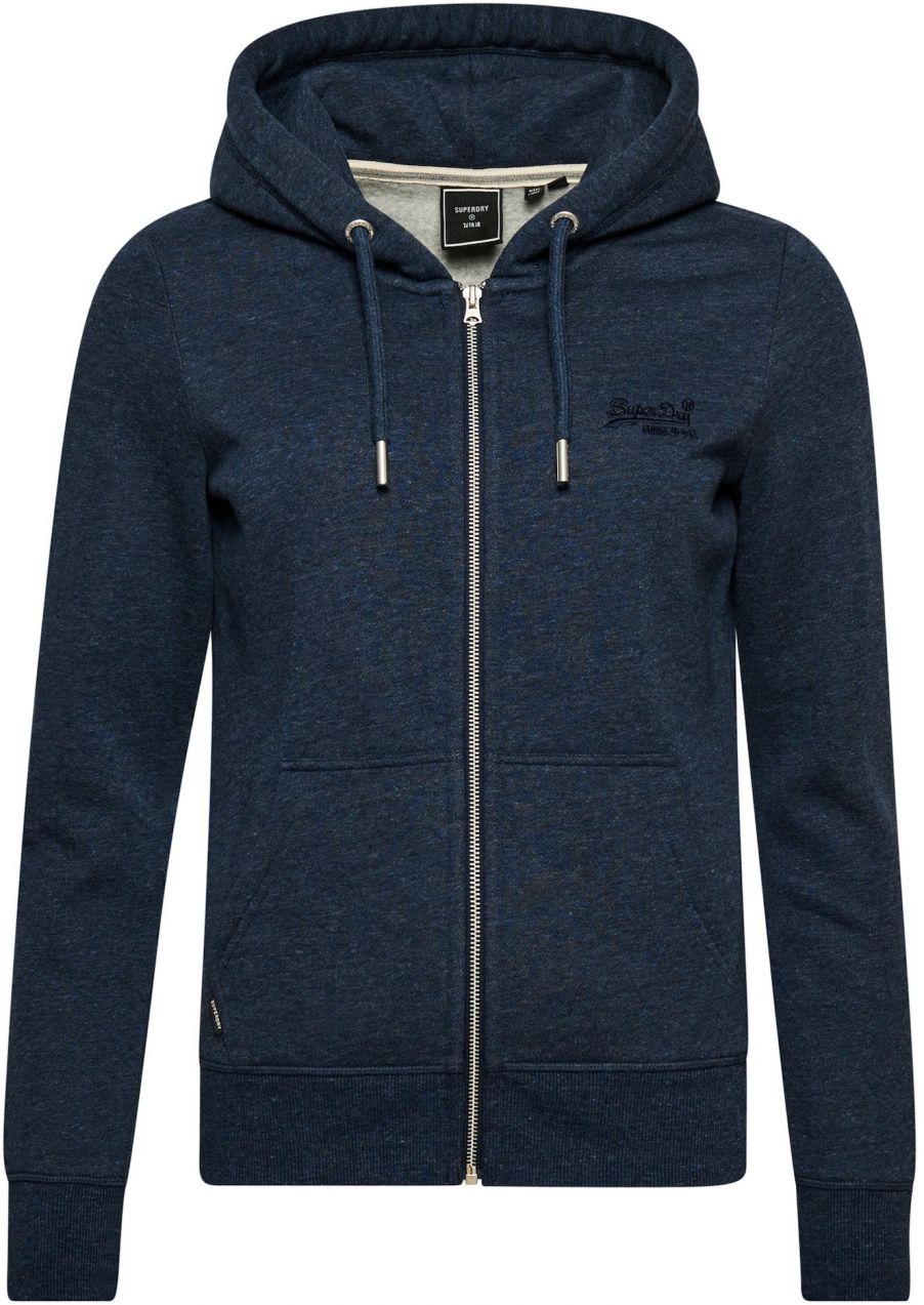 Superdry Tepláková bunda  modrá