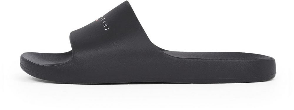 Tommy Jeans Šľapky  čierna / biela